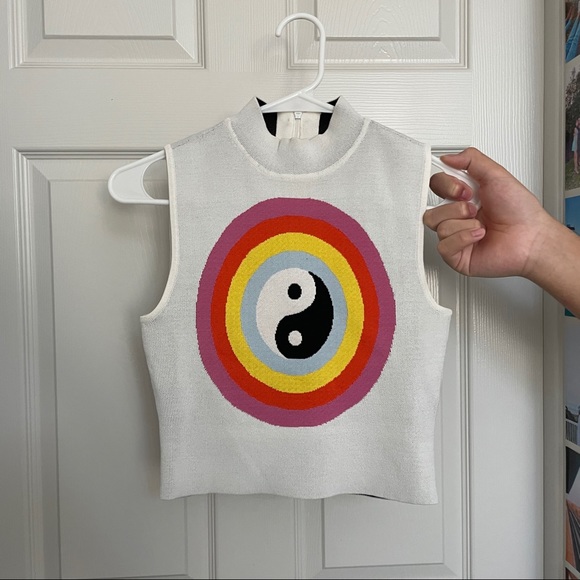 Staud Yin Yang Nat Knitted Top 